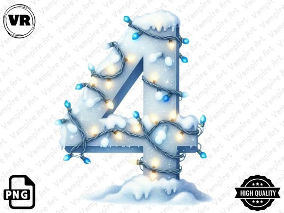 Download Holiday Typeface and Number Clipart PNG - Typeface Collection