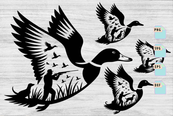 Download Duck Hunting Svg, Hunting Silhouette Set - Silhouette Collection