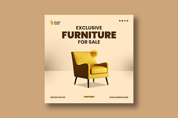 Download Exclusive Furniture Social Media Post - Furniture Collection