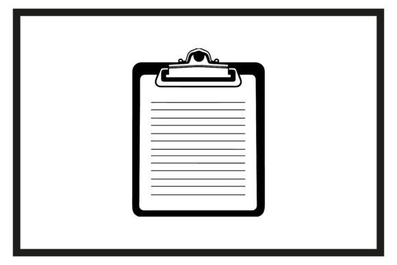Download Checklist,clipboard Silhouette Outline - Silhouette Collection
