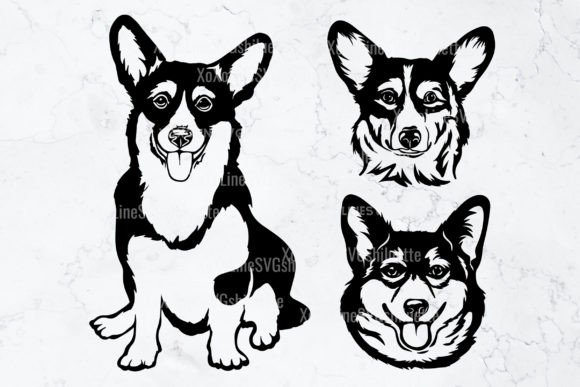 Download Corgi Svg Silhouette Outline Clipart - Silhouette Collection