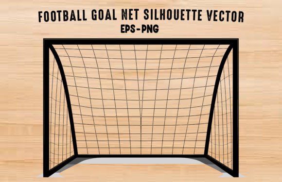 Download A Football Goal Post Silhouette Outline - Silhouette Collection