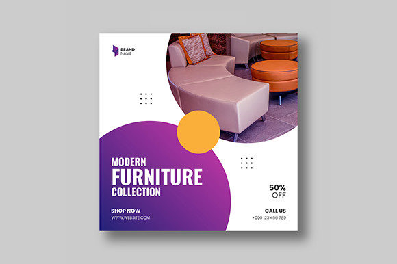 Download Furniture Social Media Post Banner Ad - Furniture Collection