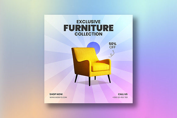 Download Creative Furniture Social Media Post - Furniture Collection