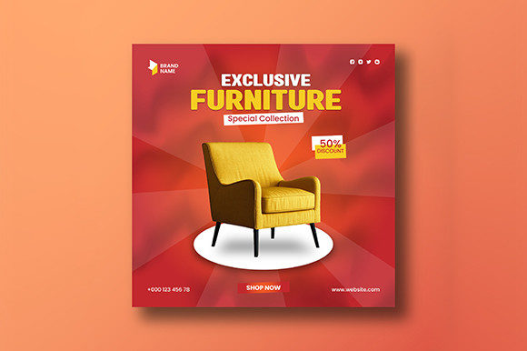 Download Modern Furniture Social Media Post - Furniture Collection