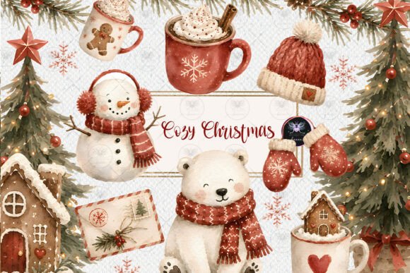 Download Cozy Christmas Wonderland Clipart - Wonderland Collection