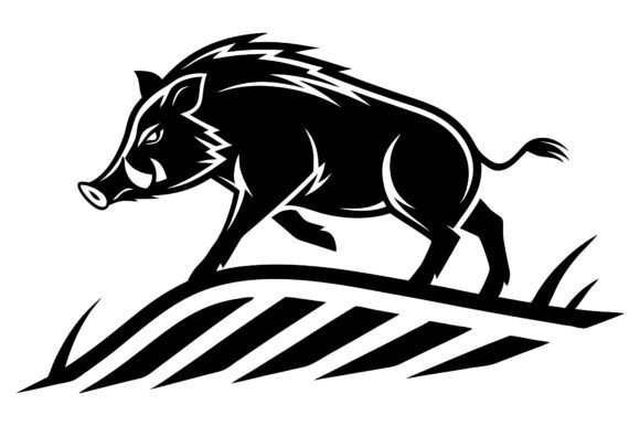 Download Pig Silhouette Outline Black Vector Art - Silhouette Collection