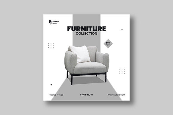 Download Minimal Furniture Social Media Post - Furniture Collection