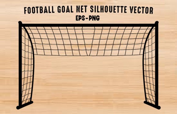Download Football Goal Vector Silhouette Outline - Silhouette Collection