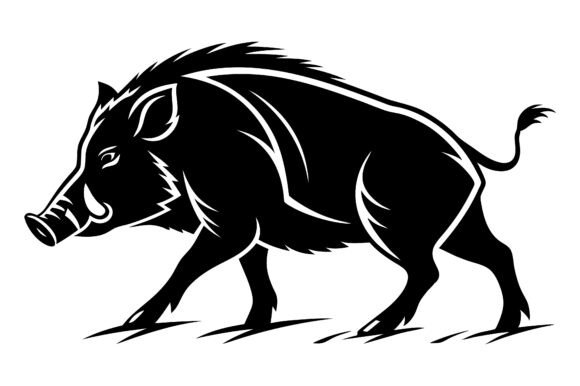 Download Pig Silhouette Outline Black Vector Art - Silhouette Collection